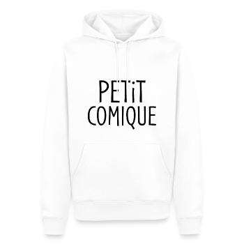 Petit comique cadeau humour - Sweat à capuche Premium bio Homme - blanc - Devant - Nico (187cm)