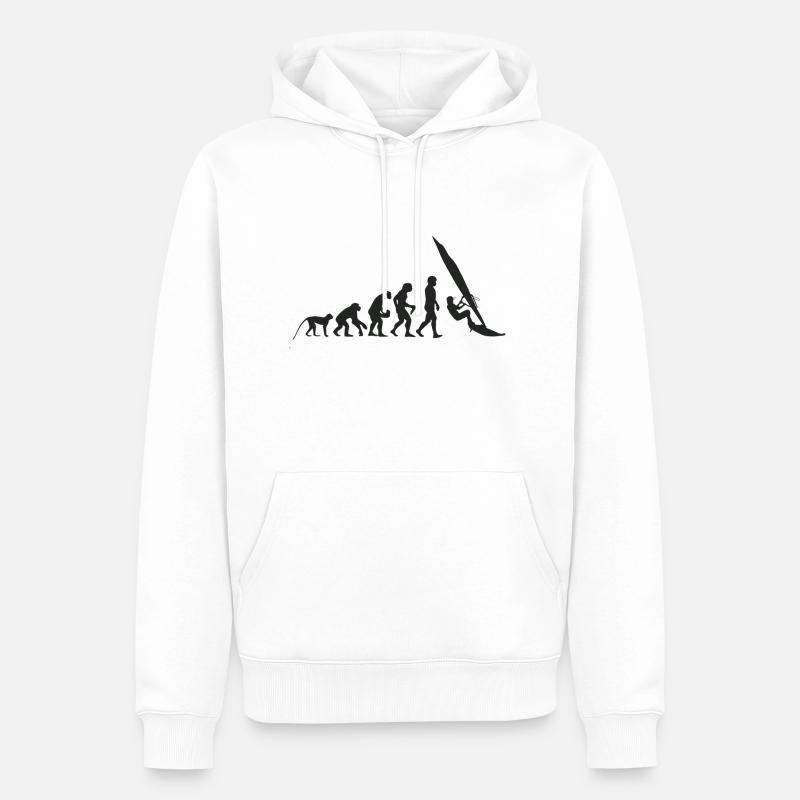Evolution Windsurfing - Männer Premium Bio Hoodie - Weiß