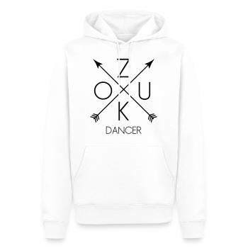 ZOUK DANCER - Zouk Dance Fashion - Men’s Premium Organic Hoodie - white - Front - Nico (187cm)