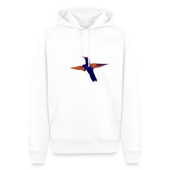 Hummingbird exotique art oiseau nature voler cool - Sweat à capuche Premium bio Homme - blanc - Devant - Nico (187cm)