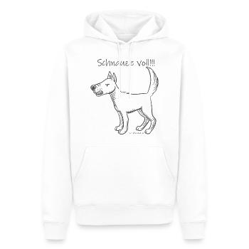 Schnauze voll!!! - Männer Premium Bio Hoodie - Weiß - Vorne - Nico (187cm)