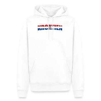 Kroatien - Männer Premium Bio Hoodie - Weiß - Vorne - Nico (187cm)