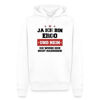 Ergotherapeut Ergo Beruf Therapie Massage Geschenk - Männer Premium Bio Hoodie - Weiß - Vorne - Nico (187cm)