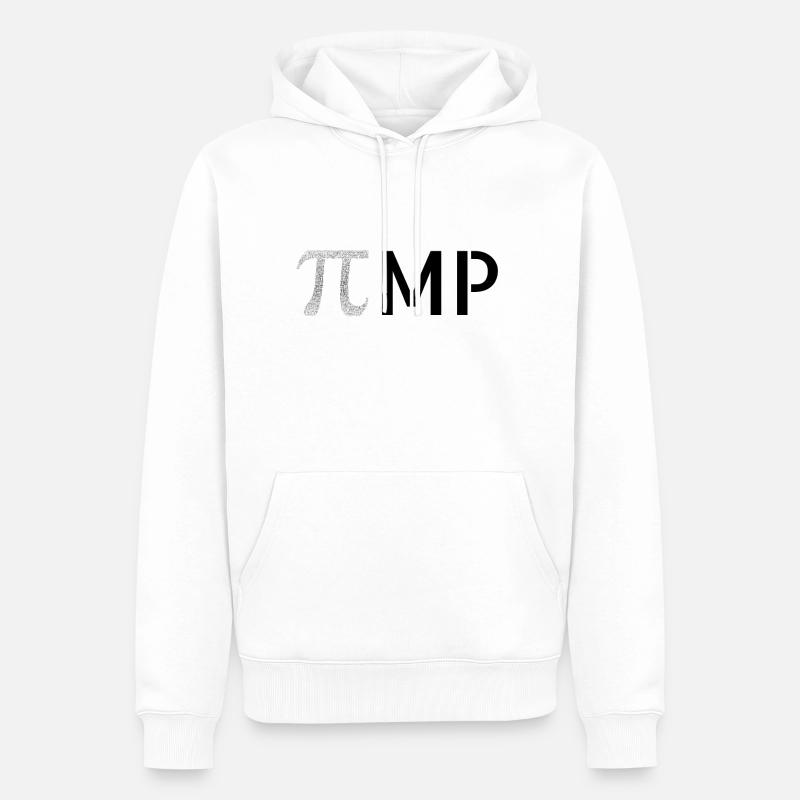 Pimp drôle numéro de cercle variable - Sweat à capuche Premium bio Homme - blanc