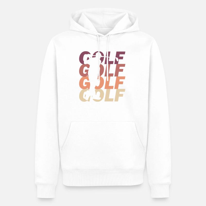 golfeur - Sweat à capuche Premium bio Homme - blanc