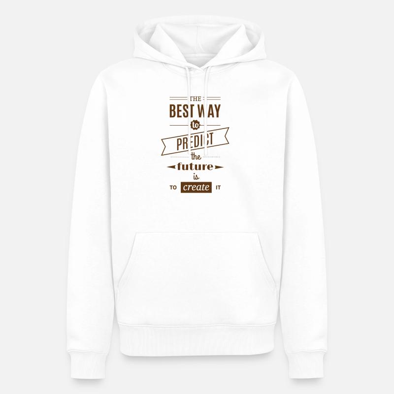 Zukunft - Männer Premium Bio Hoodie - Weiß