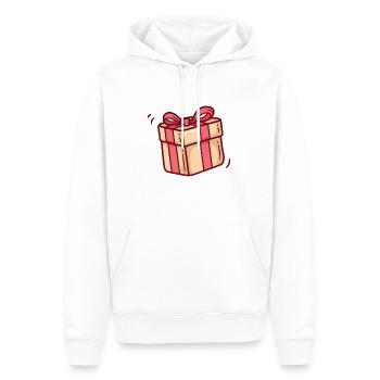 Cadeau - Sweat à capuche Premium bio Homme - blanc - Devant - Nico (187cm)
