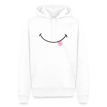 Fun - Männer Premium Bio Hoodie - Weiß - Vorne - Nico (187cm)