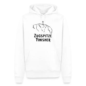 Zugspitze - Männer Premium Bio Hoodie - Weiß - Vorne - Nico (187cm)