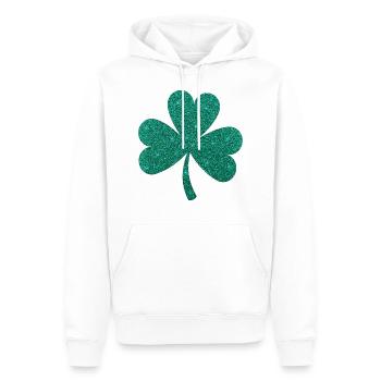 Cadeau de la Saint-Patrick pour les femmes et les filles Shamrock - Sweat à capuche Premium bio Homme - blanc - Devant - Nico (187cm)
