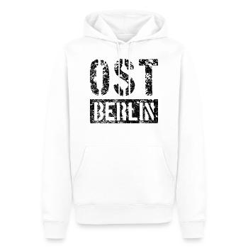 OST BERLIN OSTBERLIN OSSI - Männer Premium Bio Hoodie - Weiß - Vorne - Nico (187cm)