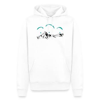 Paragliding Paragleiter Gleitschirm - Männer Premium Bio Hoodie - Weiß - Vorne - Nico (187cm)