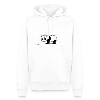 panda tier bär linie - Männer Premium Bio Hoodie - Weiß - Vorne - Nico (187cm)