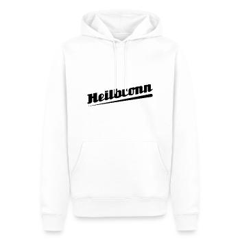 Heilbronn - Textdesign mit Stadtnamen - Männer Premium Bio Hoodie - Weiß - Vorne - Nico (187cm)