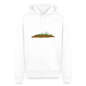erde boden grass symbol landschaft - Männer Premium Bio Hoodie - Weiß - Vorne - Nico (187cm)