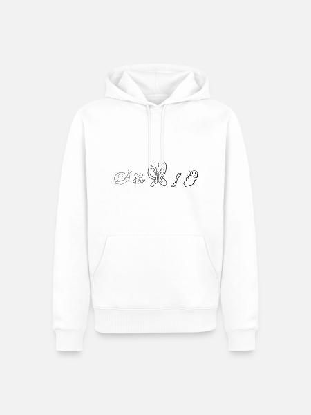 Nature Insect - Men’s Premium Organic Hoodie - white