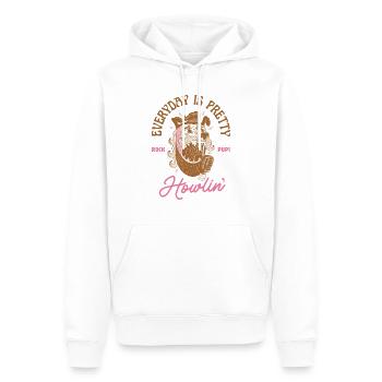 Everyday is Howlin' – Rock’n’Roll Dog - Sweat à capuche Premium bio Homme - blanc - Devant - Nico (187cm)