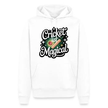 Lustiges Kricket Spruch Vintage Cricket Spiel - Männer Premium Bio Hoodie - Weiß - Vorne - Nico (187cm)