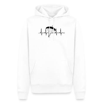 Fallschirmspringer Fallschirm Fallschirmspringen - Männer Premium Bio Hoodie - Weiß - Vorne - Nico (187cm)