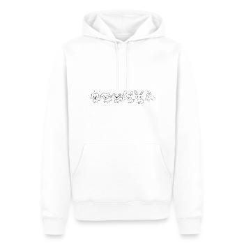 Symbole Tiere Hunde Hasen Einhorn symbol - Männer Premium Bio Hoodie - Weiß - Vorne - Nico (187cm)
