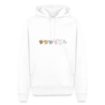 Symbole Tiere Hunde Hasen Einhorn - Männer Premium Bio Hoodie - Weiß - Vorne - Nico (187cm)