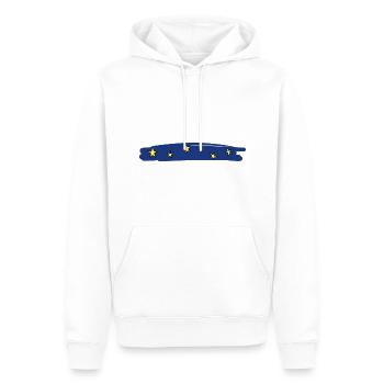 sterne blauer hintergrund linie strich symbol - Männer Premium Bio Hoodie - Weiß - Vorne - Nico (187cm)