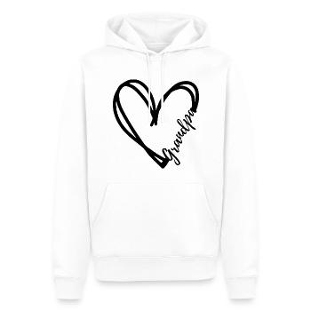 Cadeau de grand-père - Sweat à capuche Premium bio Homme - blanc - Devant - Nico (187cm)