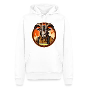 Brigade de pompiers de Steinböcke - Sweat à capuche Premium bio Homme - blanc - Devant - Nico (187cm)
