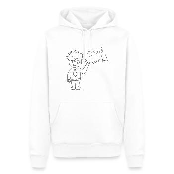 Motivation au travail - Sweat à capuche Premium bio Homme - blanc - Devant - Nico (187cm)