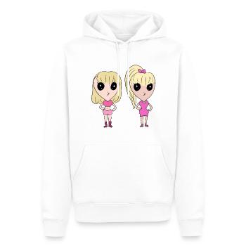 freundschaft freunde - Männer Premium Bio Hoodie - Weiß - Vorne - Nico (187cm)