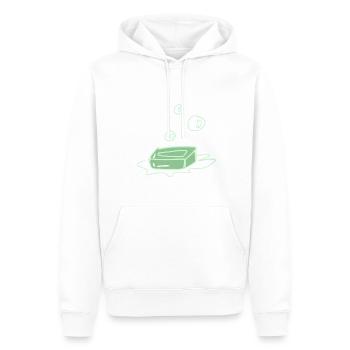 seife sauber - Männer Premium Bio Hoodie - Weiß - Vorne - Nico (187cm)