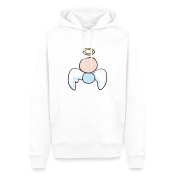petit ange symbole protecteur de dessin animé - Sweat à capuche Premium bio Homme - blanc - Devant - Nico (187cm)