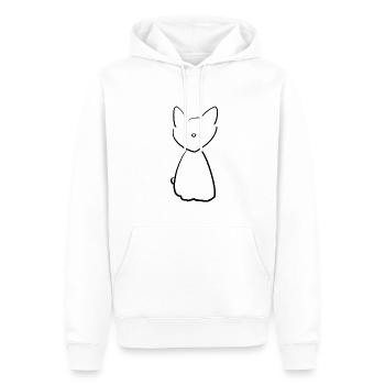 Tier Symbol Einfach Cartoon Haustier - Männer Premium Bio Hoodie - Weiß - Vorne - Nico (187cm)