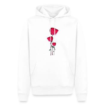 rosen glänzend symbol blume pflanze - Männer Premium Bio Hoodie - Weiß - Vorne - Nico (187cm)