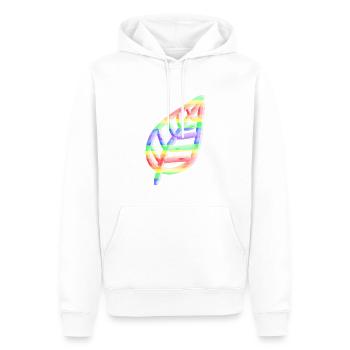 Blatt Symbol Natur bunt - Männer Premium Bio Hoodie - Weiß - Vorne - Nico (187cm)