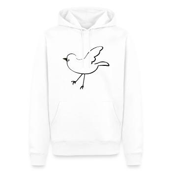 Vogel Tier fliegen cartoon - Männer Premium Bio Hoodie - Weiß - Vorne - Nico (187cm)