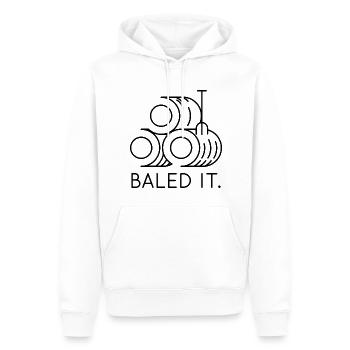 Ballenpresse - Männer Premium Bio Hoodie - Weiß - Vorne - Nico (187cm)
