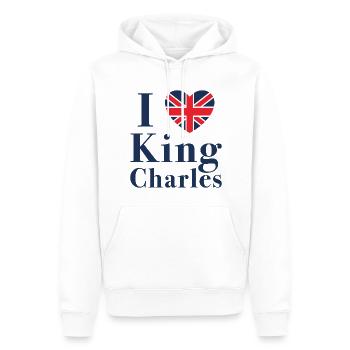 Ich liebe König Charles - Männer Premium Bio Hoodie - Weiß - Vorne - Nico (187cm)