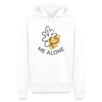 Leaf Me Alone - Men’s Premium Organic Hoodie - white - Front - Nico (187cm)