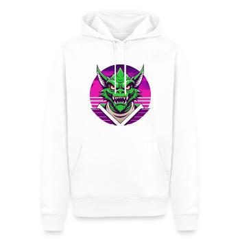 Skurriles Biest - Männer Premium Bio Hoodie - Weiß - Vorne - Nico (187cm)