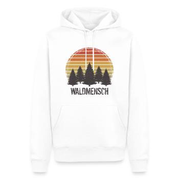 Wald Mensch Bäume Baum Waldliebhaber Waldmensch - Männer Premium Bio Hoodie - Weiß - Vorne - Nico (187cm)