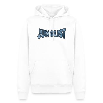 Junglist Blue Camo DNB Original Remix - Männer Premium Bio Hoodie - Weiß - Vorne - Nico (187cm)