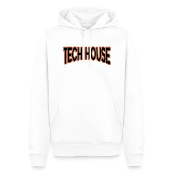 Tech House Techno House Musik - Männer Premium Bio Hoodie - Weiß - Vorne - Nico (187cm)