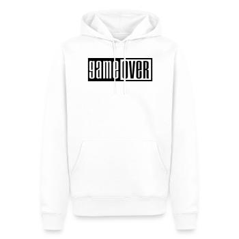 game over outline - Sweat à capuche Premium bio Homme - blanc - Devant - Nico (187cm)