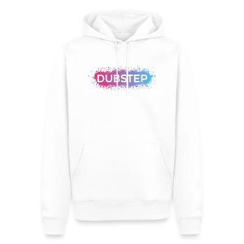 Dubstep Vaporwave Splat - Men’s Premium Organic Hoodie - white - Front - Nico (187cm)