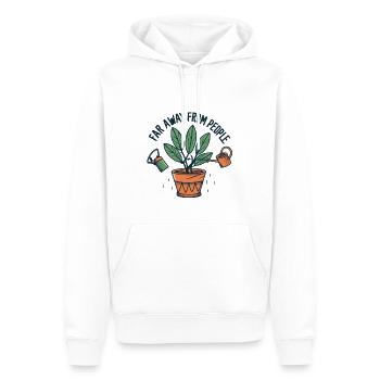 Pflanzen - Männer Premium Bio Hoodie - Weiß - Vorne - Nico (187cm)