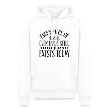 Every Piece Of Plastic Ever Made - Climate Change - Men’s Premium Organic Hoodie - white - Front - Nico (187cm)