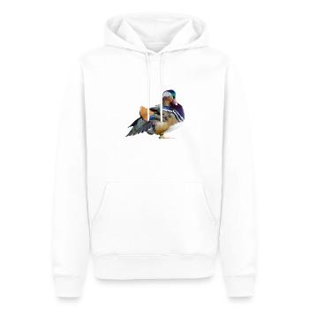 ente - Männer Premium Bio Hoodie - Weiß - Vorne - Nico (187cm)