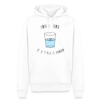glas trex - Männer Premium Bio Hoodie - Weiß - Vorne - Nico (187cm)