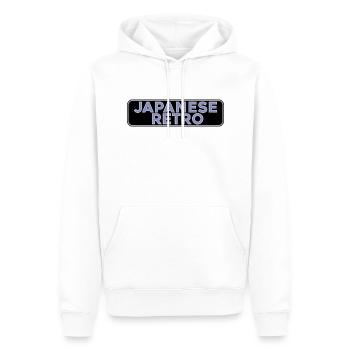 Version Rétro Alt Dark Japonaise - Sweat à capuche Premium bio Homme - blanc - Devant - Nico (187cm)